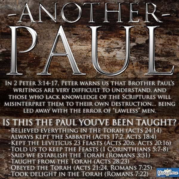 WHAT APOSTLE PAUL DO YOU FOLLOW?